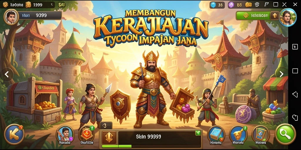 Tampilan gameplay <strong>9399</strong> yang menampilkan aktivitas membangun bisnis Tycoon.