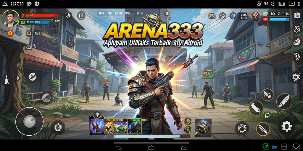 Tangkapan layar aplikasi ARENA333 menunjukkan antarmuka pengguna yang ramah dan fungsional.