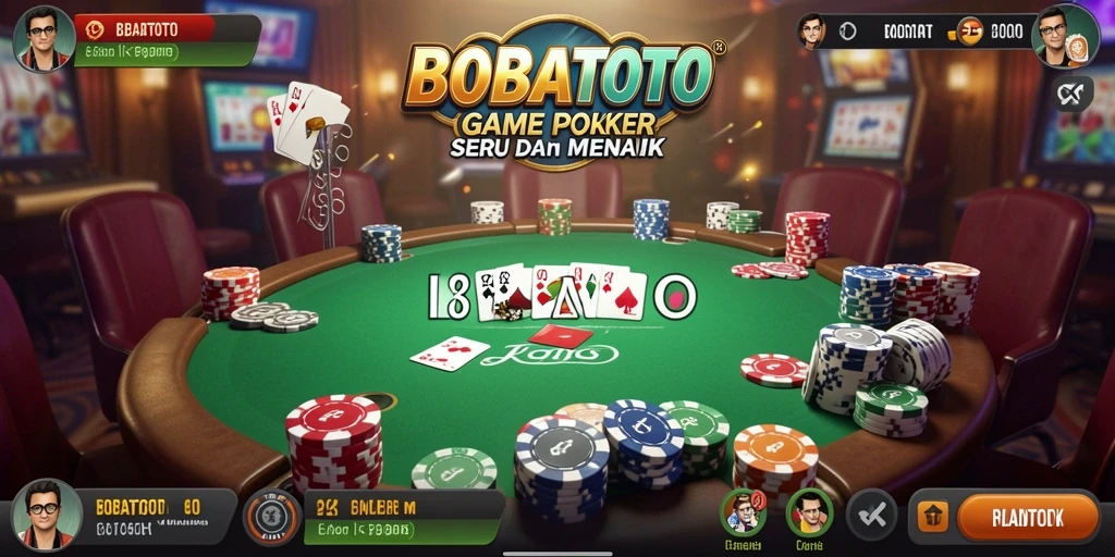 Tampilan screenshot dari gameplay Poker di BOBATOTO yang menarik.
