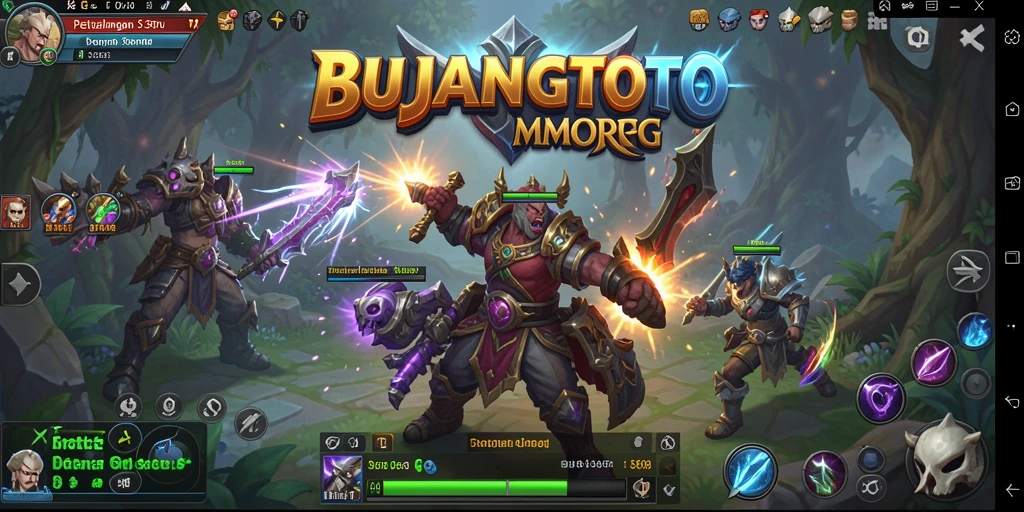Screenshot gameplay seru dalam BUJANGTOTO menunjukkan aksi pertarungan yang mendebarkan.