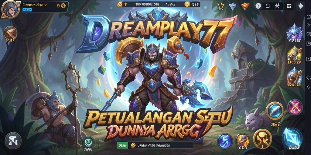 Tampilan screenshot <strong>DREAMPLAY77</strong> menunjukkan aksi pertarungan yang seru dan grafik menawan.