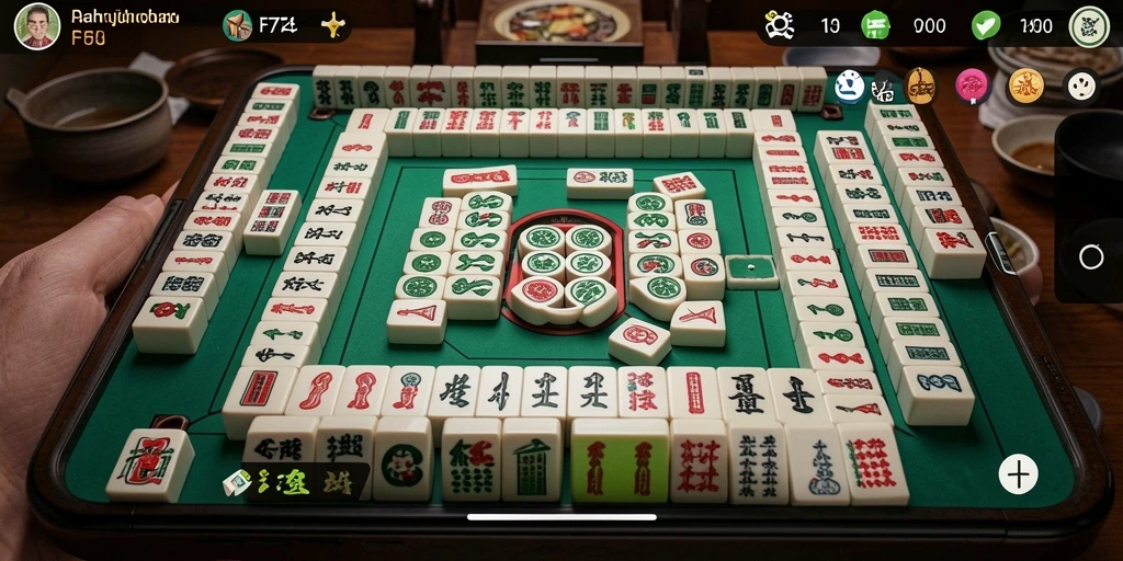 Tampilan gameplay Mahjong yang seru dan penuh tantangan