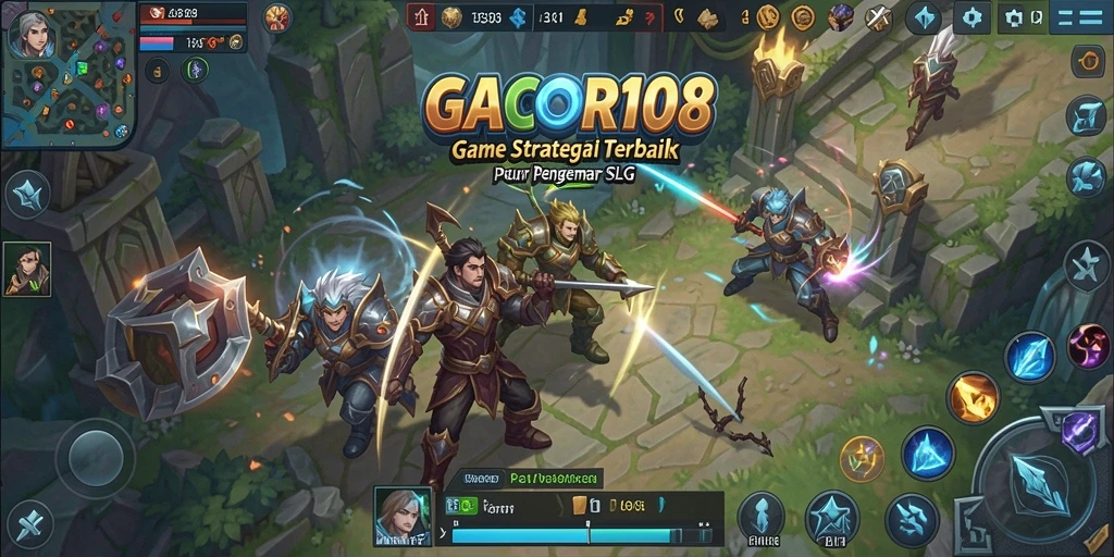 Screenshot gameplay GACOR108 menunjukkan aksi pertempuran yang seru.