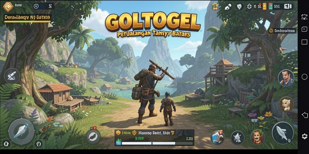 Tampilan gameplay GOLTOGEL yang menakjubkan di dunia terbuka.