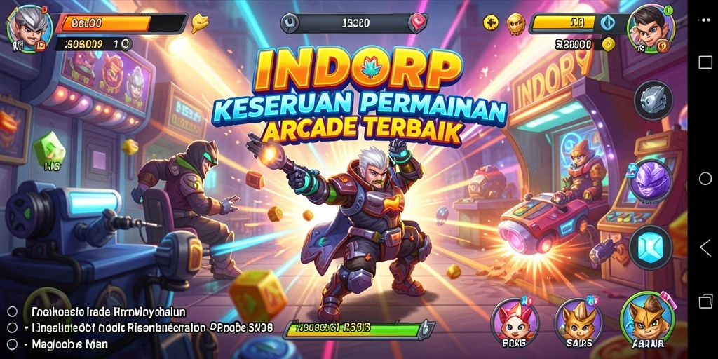 Gameplay seru INDORP dengan grafis warna-warni yang menarik.