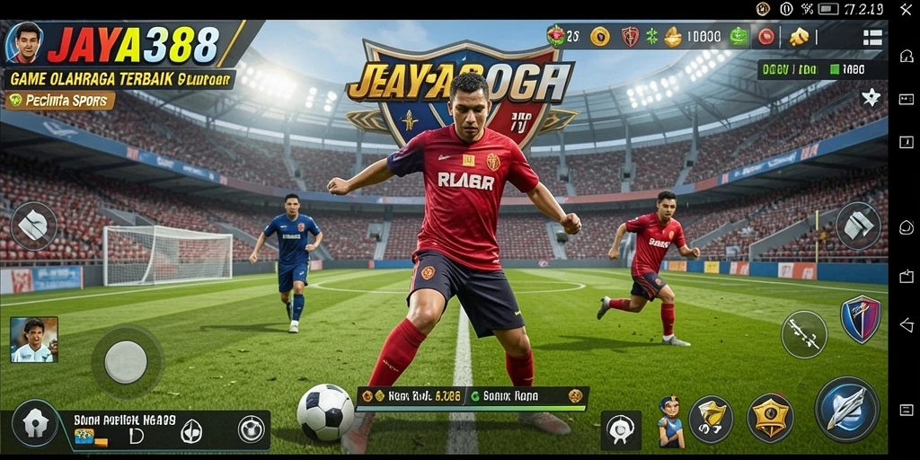 Screenshot JAYA388 menampilkan aksi seru dalam permainan olahraga.