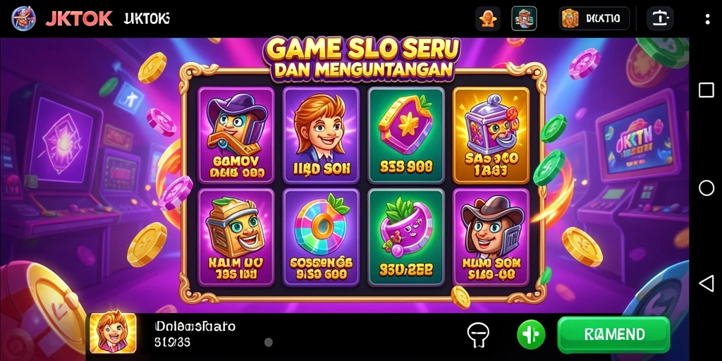 Tampilan gameplay Slot yang mendebarkan dan penuh warna.