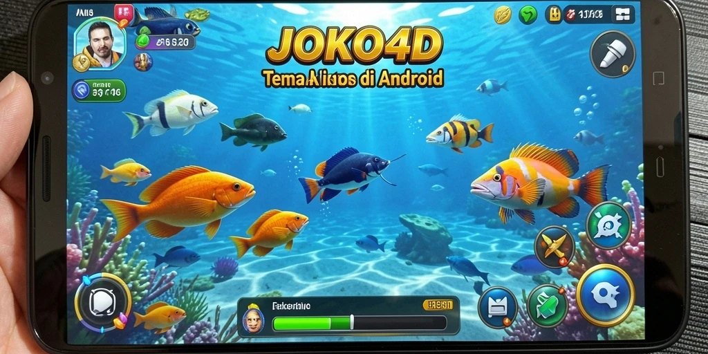 Tampilan gameplay JOKO4D yang memukau saat menembak ikan.