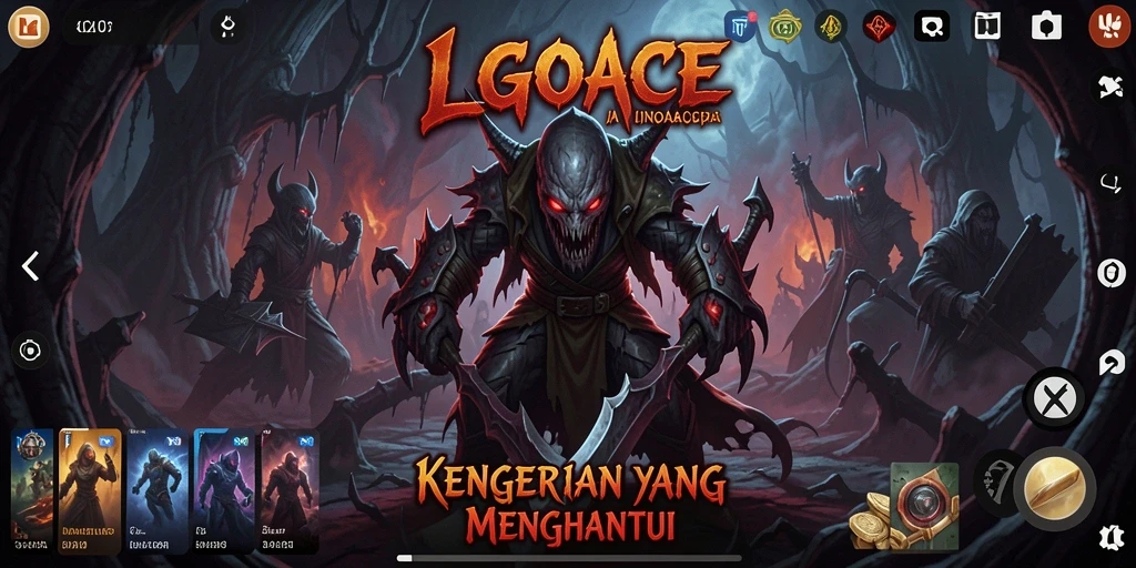 Tangkapan layar menampilkan suasana mencekam dari gameplay LGOACE.