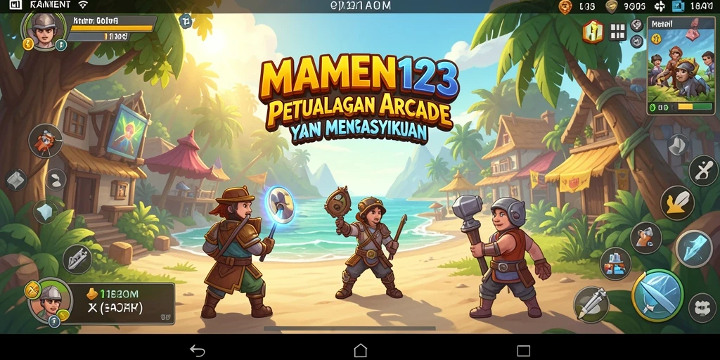 Tampilan screenshot MAMEN123 yang menampilkan keseruan gameplay Arcade.