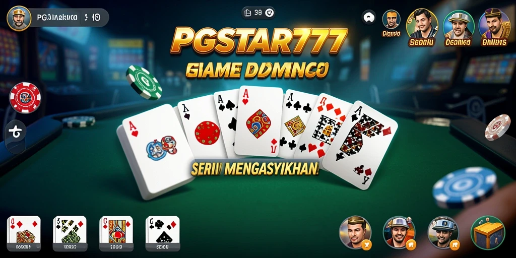 Screenshot PGSTAR777 menampilkan gameplay seru dalam permainan Domino.