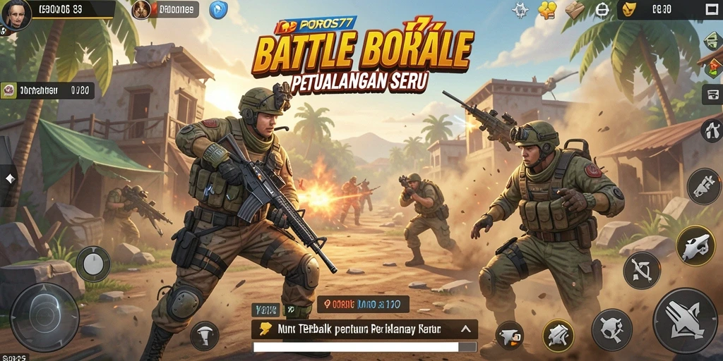 Tampilan mendebarkan dari pertarungan di POROS77.
