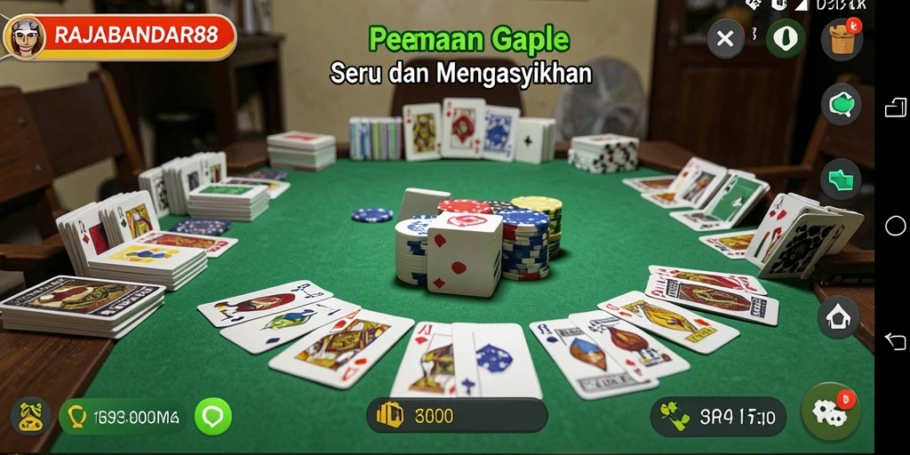 Screenshot gameplay RAJABANDAR88 yang menunjukkan keseruan bermain Gaple.