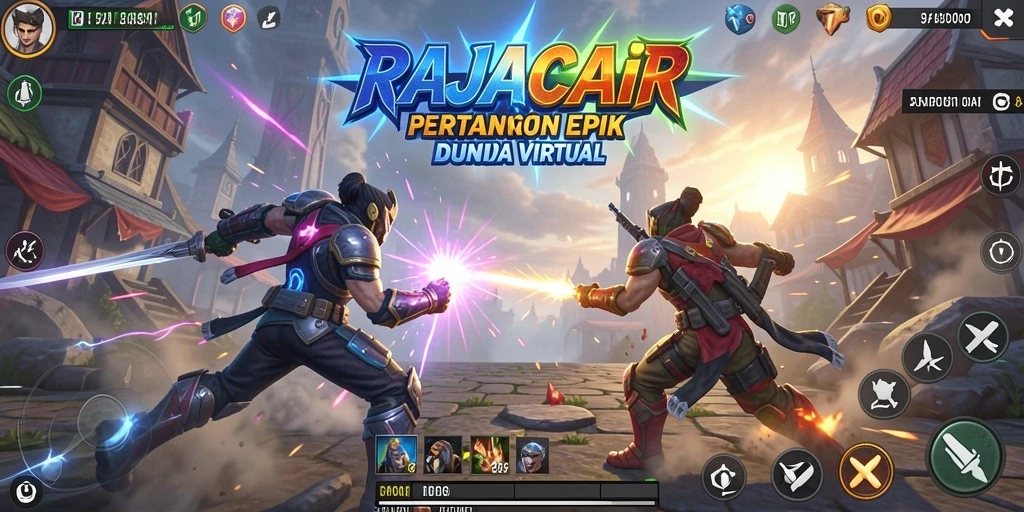 Tangkapan layar gameplay RAJACAIR yang menampilkan pertarungan yang seru dan mendebarkan.