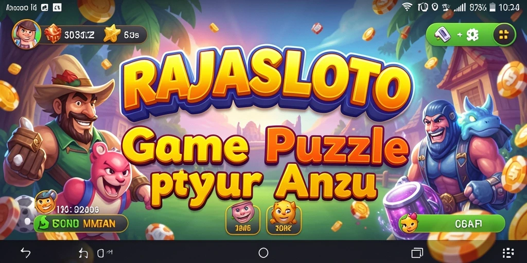 Screenshot RAJASLOTO menampilkan gameplay Puzzle yang menarik.