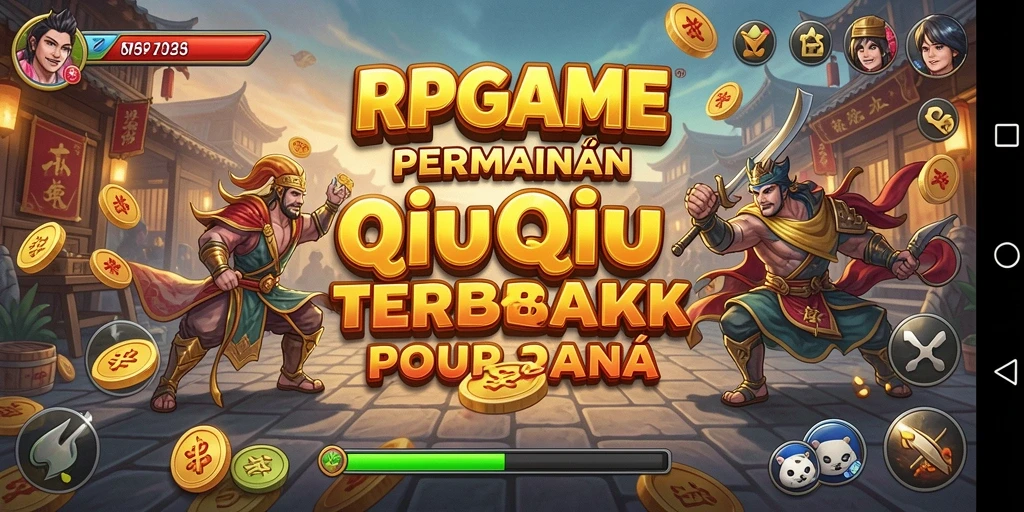 Screenshot RPGAME menunjukkan gameplay seru QiuQiu.