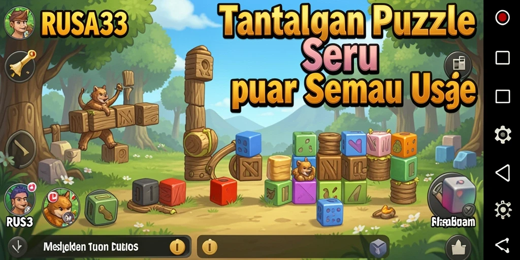 Screenshot gameplay RUSA33 menunjukkan tantangan puzzle yang menarik.