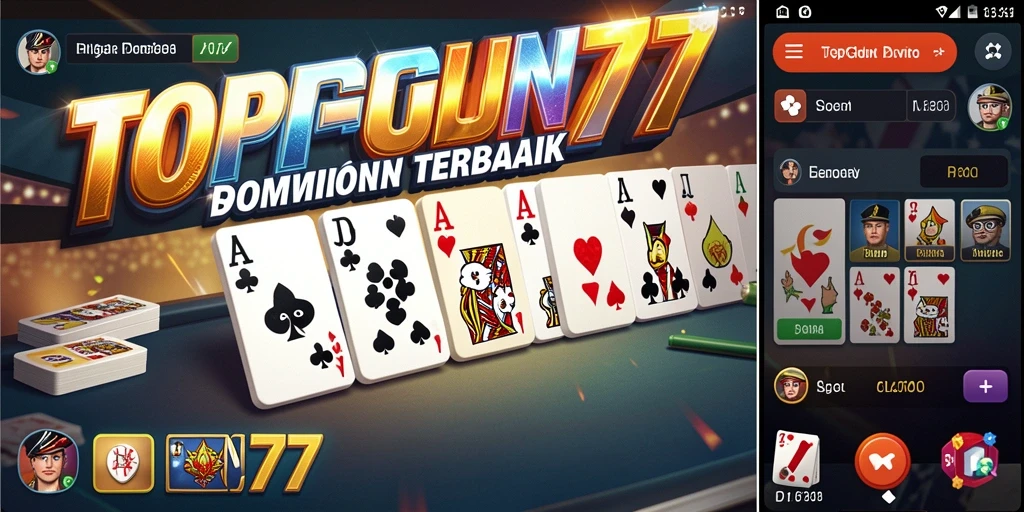 Screenshot gameplay menunjukkan momen seru bermain Domino.