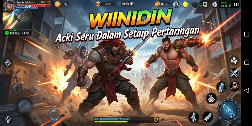 Tampilan gameplay seru di <strong>WINIDN</strong> dengan pertarungan yang mendebarkan.